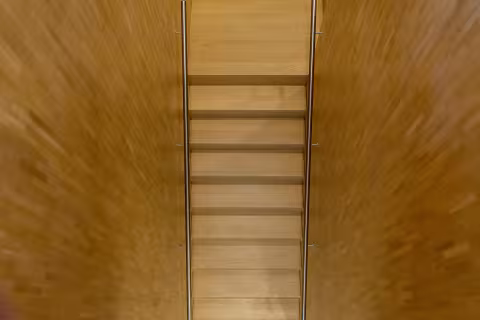 Dust-free staircase sanding and refinishing in Oakville — AC Brothers hardwood stair refinishing GTA