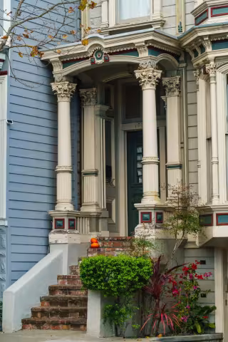 Freshly painted front entrance and trim on a Vaughan home