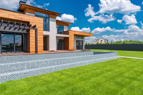 Modern home exterior freshly painted for a pre-sale Oakville listing