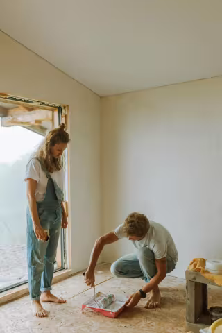 Full house interior repaint in progress in Mississauga